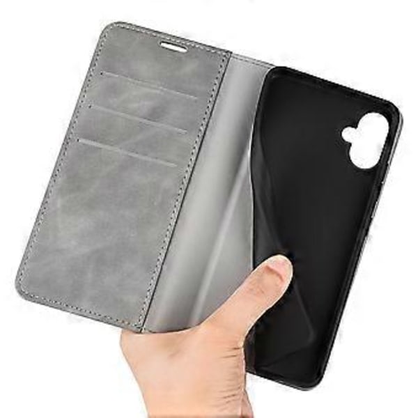 Til Samsung Galaxy A06 Etui Skin-Touch Læder Wallet Telefon Cover Style E