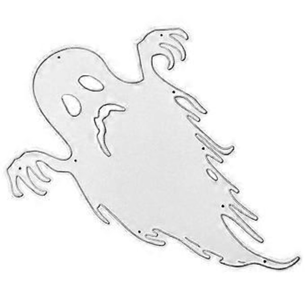 Halloween Spöke Metall Skärande Dies Stencil Prägling DIY Hantverksdekoration