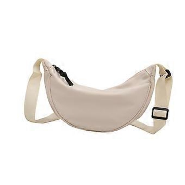 Fashion Canvas Skuldertaske Brysttaske Casual til Fest Studerende Udendørs Hvid Hvid White