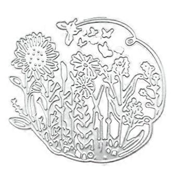 Blomster Sommerfugl Metal Skærestencils til DIY Scrapbooking Dekorativ Prægning Papirkort Skabelon Udskæringer