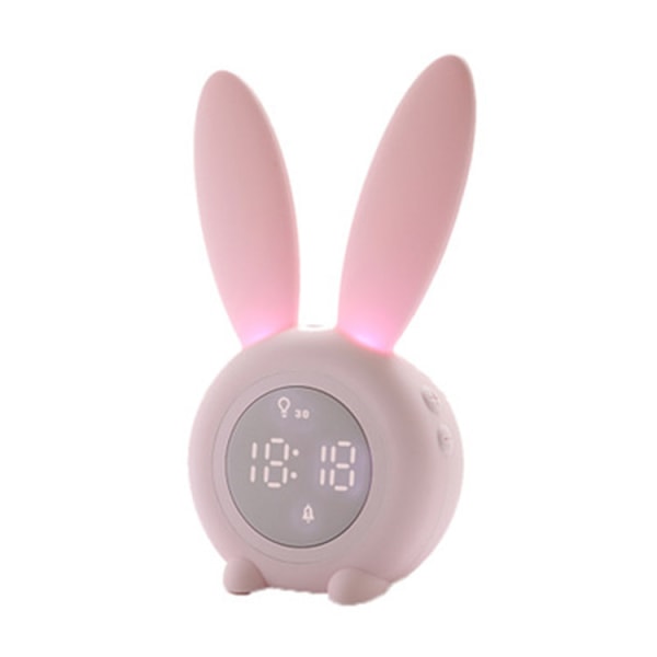 Cute Rabbit Shaped Induction Morning Alarm Clock, Intelligent Au