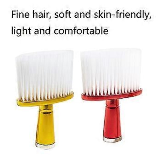 P6424 Frisørkost Feiekoster Hårfrisering Nylon Myke Rengjøringskoster Hjemme Hårsalonger Barbering Knuste Hårkoster Red