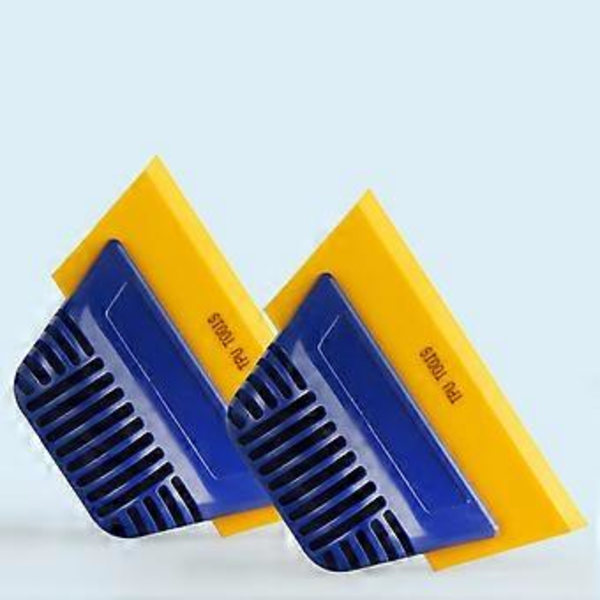 Joustava silikoninen autolasin lasta kaavin tehokkaaseen autolasikalvon asennukseen DIY-harrastajille ammattikäyttöön Yellow soft plastic