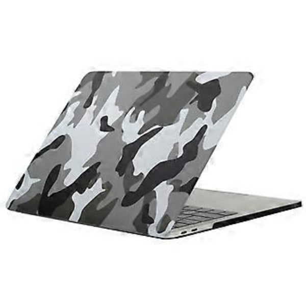 För 2016 Nya Macbook Pro 13,3 tum A1706/A1708 Grå Kamouflagemönster Laptop Vatten Dekaler PC Skyddsfodral