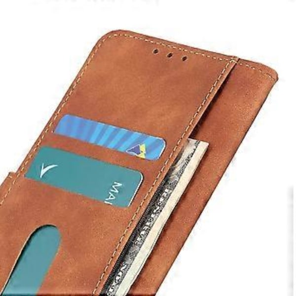 Retro Tekstur Læder Etui Til OnePlus CE 2 Lite 5G Brown