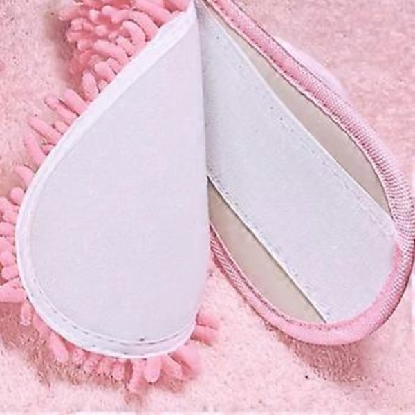 Söpöt Pölymoppitossut Unisex Pölylattian Puhdistustyökalu Kylpyhuoneeseen Makuuhuoneeseen (Pinkki) Pink