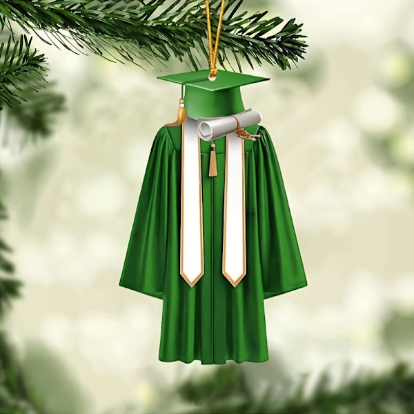 2025 Konfirmasjonsdekorasjoner Ornament Konfirmasjonskappe Ornament Green