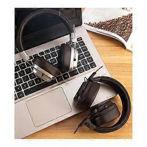 Retro Headset Bluetooth Hörlurar Trådlösa För Studenter Svart
