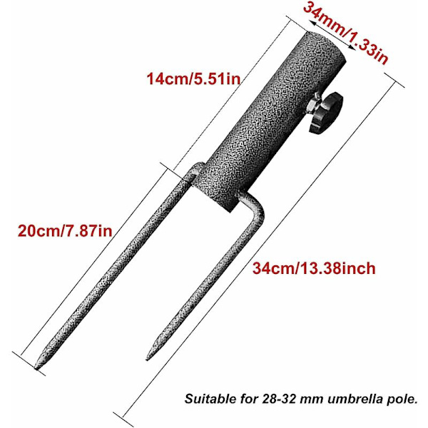 Parasol Ground Stake Peg Umbrella Beach Umbrella Sand Anchor Para
