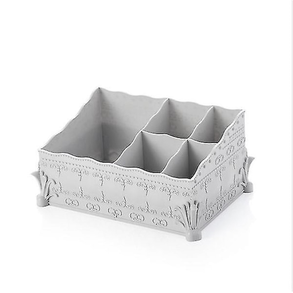 Blomsterkosmetik opbevaringsboks, grå