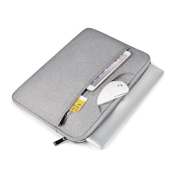 Pu Læder Laptop Taske, Vandtæt Sleeve Etui Til Notebook Comput（14.1-15.4 Tommer）