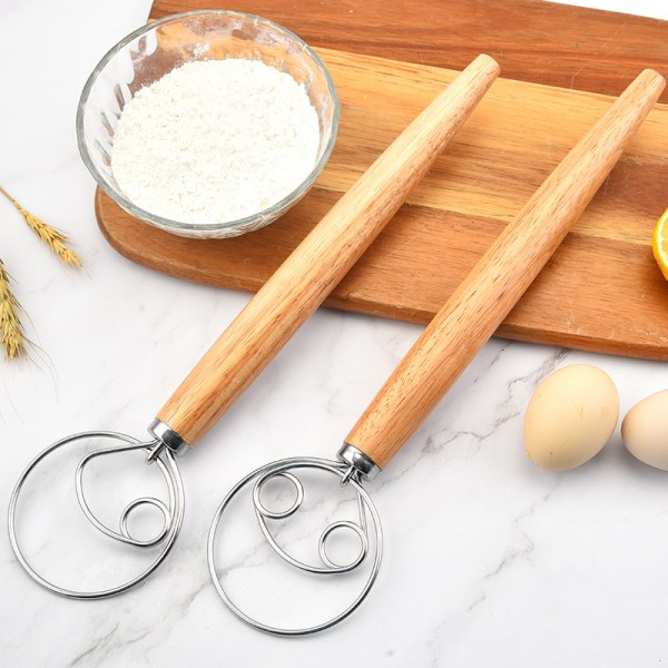 2 stk. Dansk Deigvisp, Blandingsvisp for Baking på Kjøkkenet