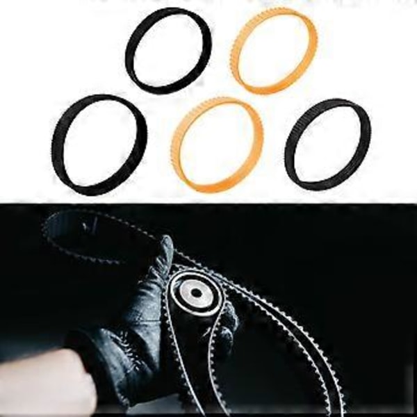 2 kpl Värihöylän käyttöhihnoja, kestävä, malleille 1900B BKP180 KP0810, musta/oranssi F20 belt black