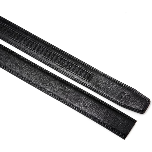 Bälte 110-130CM Herr Automatisk spärrbälte 35mm brett bälte, inget spänne