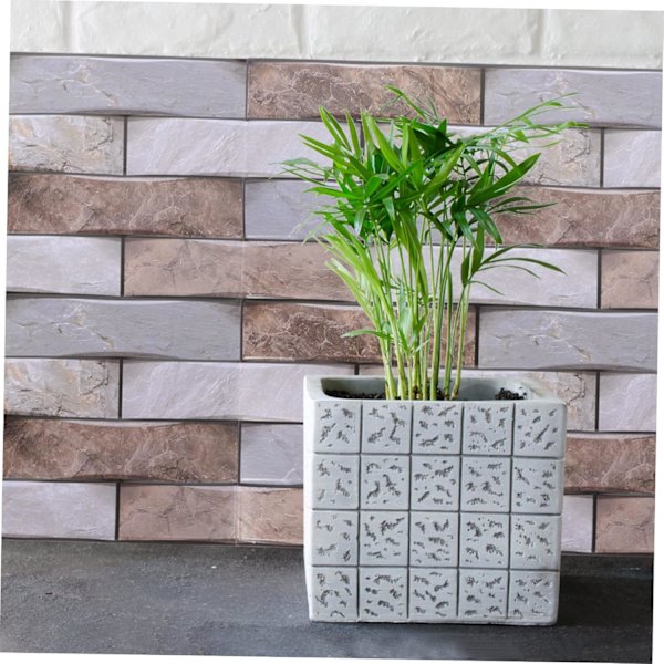 5 ark Faux Stein veggklistremer kjøkken backsplash fliser Adhesiv