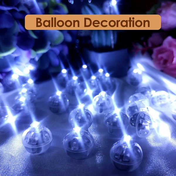 LED Ballonlamper 60 stk. LED Ballonlys, LED Lampion, Mini