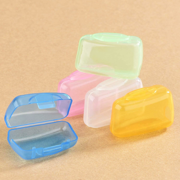 Flerfärgad 10-pack bärbar reseborsthuvudskydd