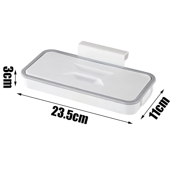 (1 Pack) Bärbar soptunnehållare, soptunnehållare med lock, Hangi