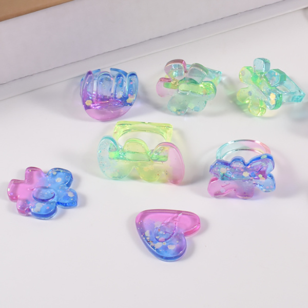 Smuk blomstermodel, DIY krystal drypform europæisk stil pers
