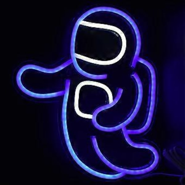 LED Astronautti Neonvalot Sisäkäyttöön USB-Virtalähde Neonlamppu Huoneen Sisustukseen