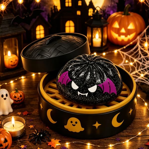 5,5 cm Halloween Stressavlastningsleke med Glitter, Festlig Dekor - E E