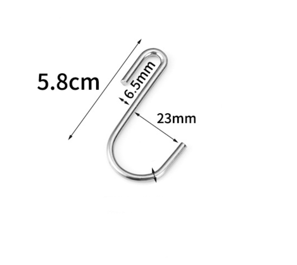 20-pack 5,8 cm Tunga S-formade Hängande Krokar för Kök, Badrum