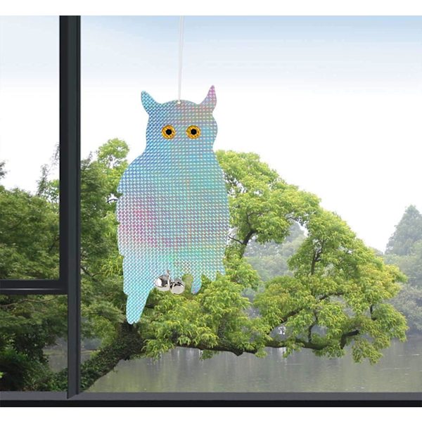 Kyyhkynenpelotin, 2 kappaletta heijastavaa pöllöä, Anti Pigeon Owl, Bird