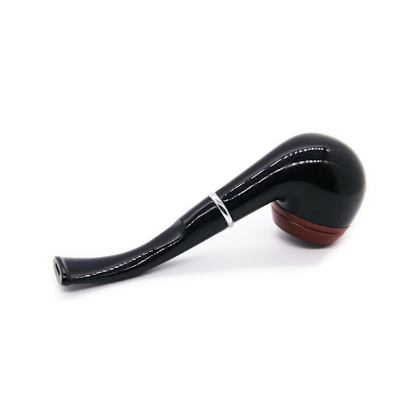 2 Pakke Gentleman Pipe Brun, Svart, Buet Filter Pipe Bakelitt