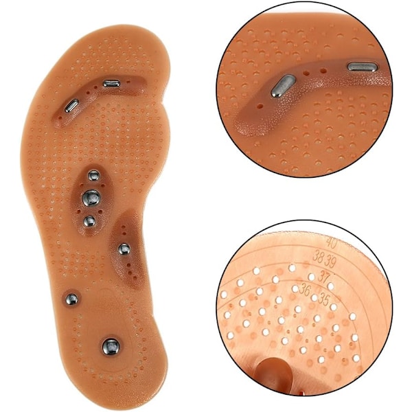 2-pack magnetiska terapiinlägg för att stimulera tryckpunkter Acup