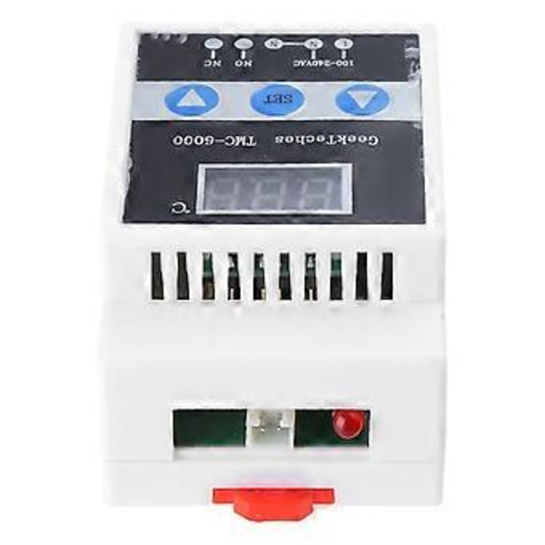 Termostat med termoelement och LED-display, digital temperaturkontroller, 2W vattentät sensortermostat ADC 110-240V
