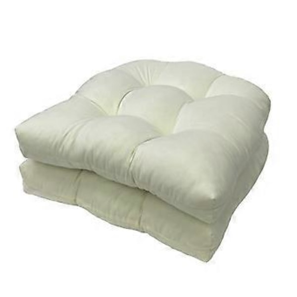 Utesoffa Kuddar Set om 2, Patio Möbel Golvkuddar white