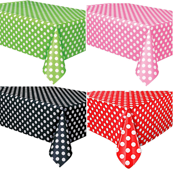 1 stk. (rosa) 137 x 183 cm Rektangulær PVC voksduk med