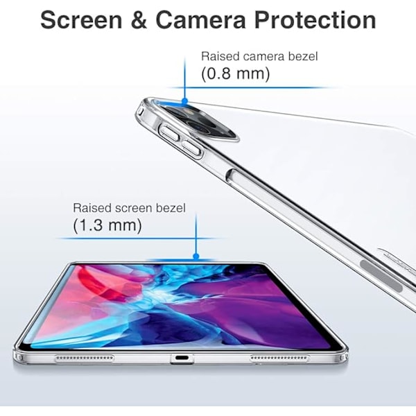 ESR suojakotelo iPad Pro 12.9 2020/2018, TPU-takaosa, ohut