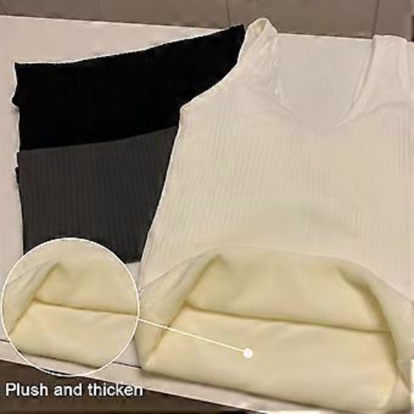 Dam Termisk Fodrad Underkläder Toppar Cami Tank Top Väst (style319)
