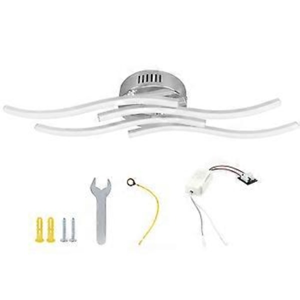 LED Bølgeformet Loftslampe 140LED Moderne Loftslampe til Soveværelse Stue Indretning AC85-265V