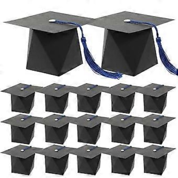 50 stk. Konfektbokser til Graduation, Doktorhattformet Gaveeske, Graduation Godteri Kjeksboks