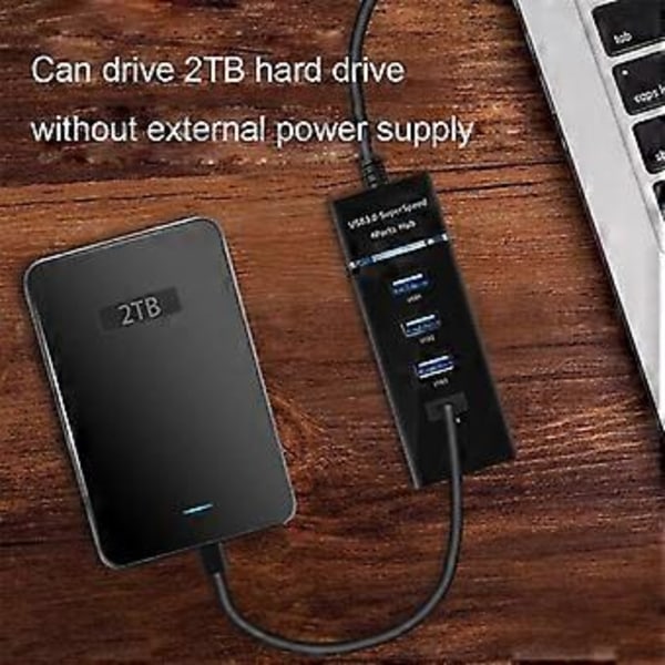 RYRA 4 Porter USB 3.0 HUB Høyhastighets Splitter Adapter Kabel Lengde 30/120cm For Stasjonær PC