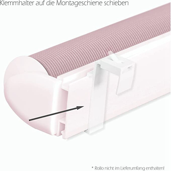 Lang klemmebrakett for Duo/Dobbel/s Rullegardiner med separat F