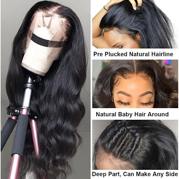 Brasiliansk människohår peruk Body Wave Lace Front Wig, 13x4 Lace Wig