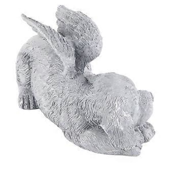 Kjæledyr Minnestatue Resin Sovende Kjæledyr Engel Hageskulptur for Kjæledyr Minnegravstein Ornament Engel Hund