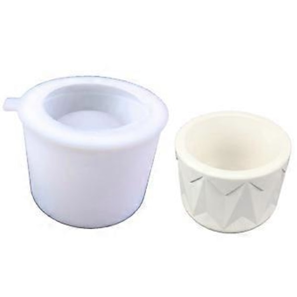3D Pyöreä Betoniruukku Silikonimuotti Mehikasveille Kukkaruukku Savi Sementti Kipsimuotit DIY Koti Puutarha Kukkaruukut Muotti 8666