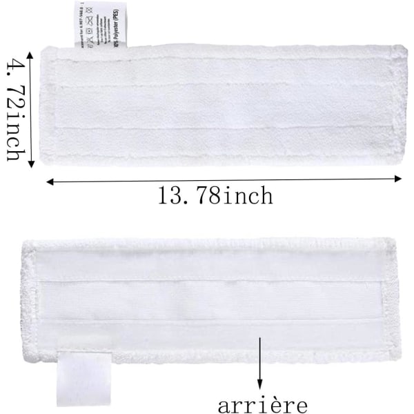 Set med 4 Mikrofiberdukar Ersättningsdukar & 2 Mikrofiberdukar