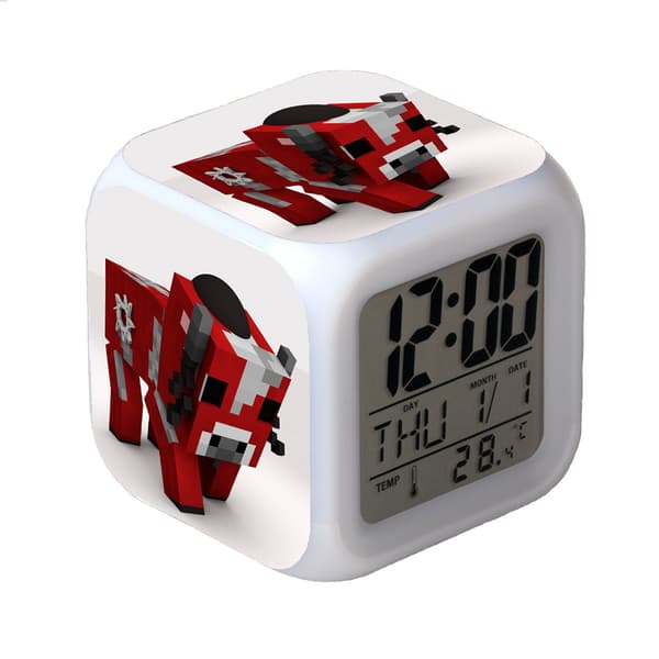 Minecraft väckarklocka LED ändrar färg - 3 - Söt Digital Multifunc