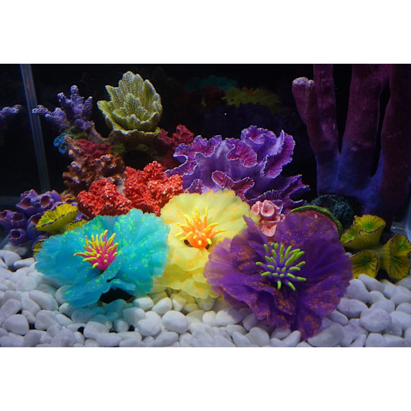 1 Stykke Poly Korall TRIM, Akvarium Korall TRIM 6 2/5\" x 5 1/2\" x 2