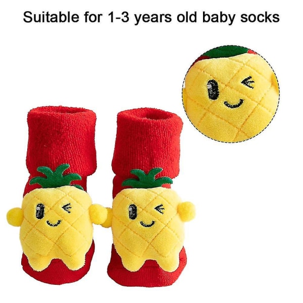 Baby Jenter Gutter Tøffelsokker Myke Vinter Barn Julehjemmesokker.