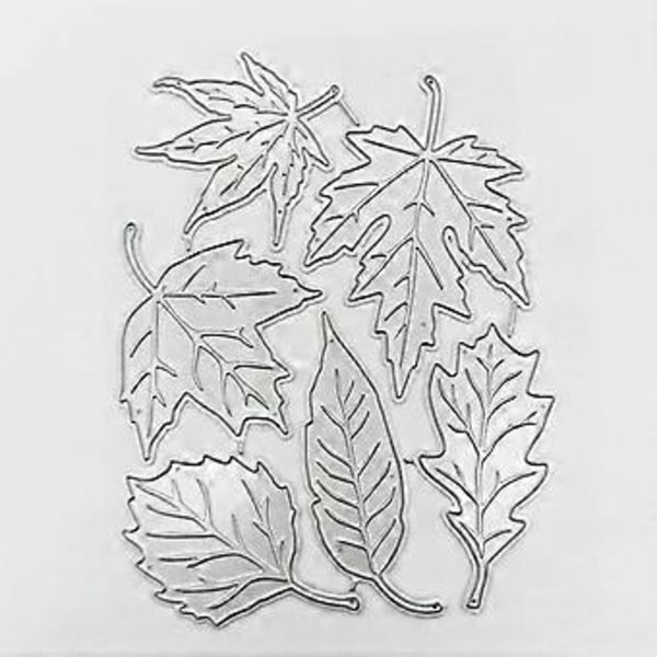 Blade Prægning Skærestencils Hule Blad Prægning Skærestencils Skabeloner til Fødselsdagskort Fremstilling DIY Scrapbooking