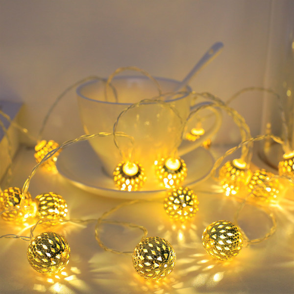 String Lights, USB 3m 30 LED Ball String Lights för utomhusbruk, Indo