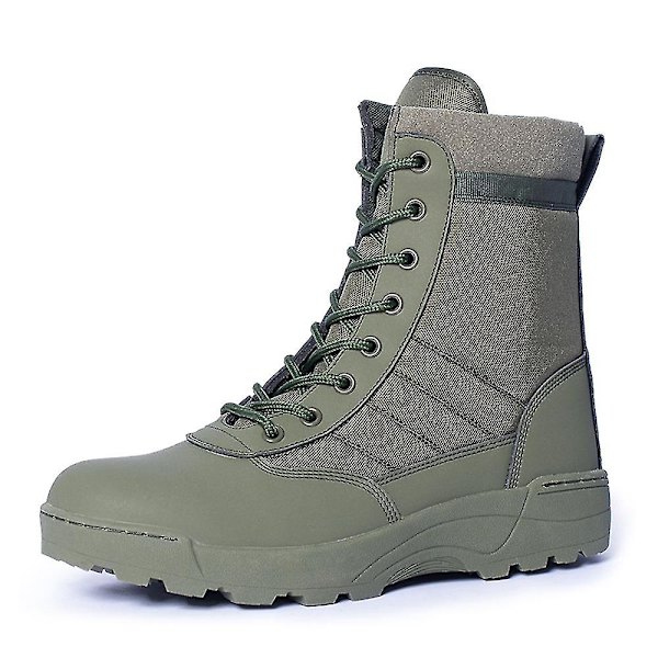 Herre High Top Combat Støvler komfortable Vandresko, åndbare Taktiske Støvler Til Udendørs.37.Grøn