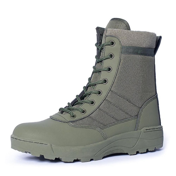 Men&#39;s High Top Combat Bootscomfortable Hiking Shoes,breathable Tactical Boots For Outdoor.37.Green