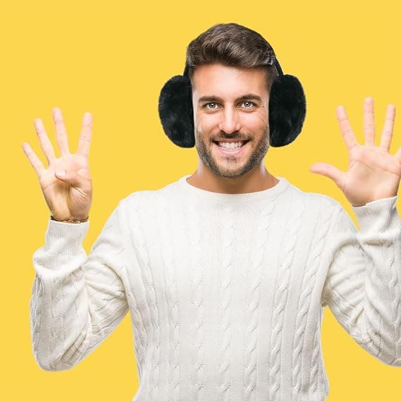 Unisex Varm Kunstpels Vinter Utendørs Ørevarmere Foldbare Ørevarme